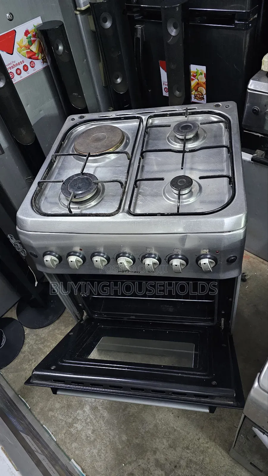 Hotpoint 60x60 Cooker [3+1] Electric Oven