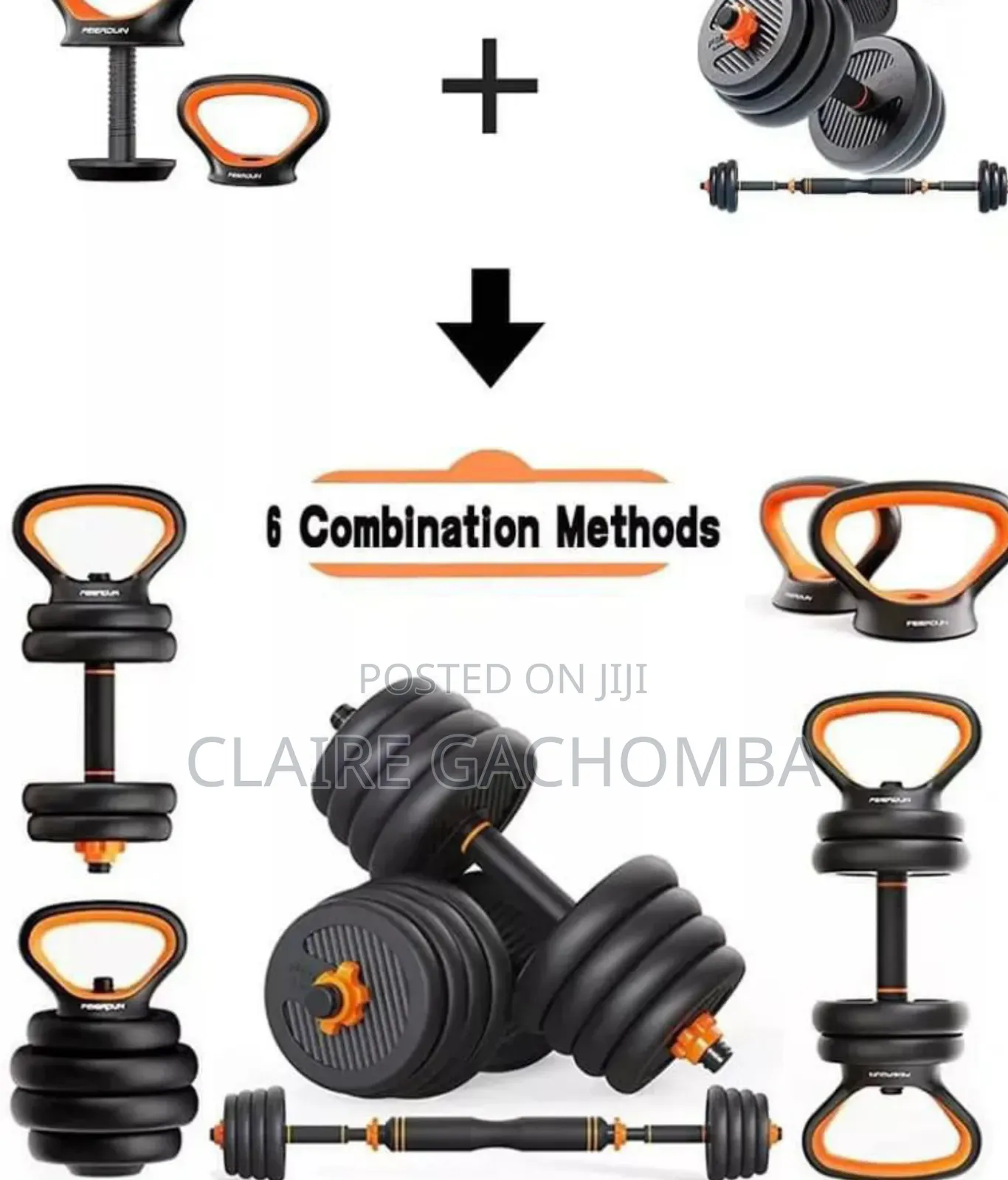 6in1 Adjustable Kettle Bell Weights