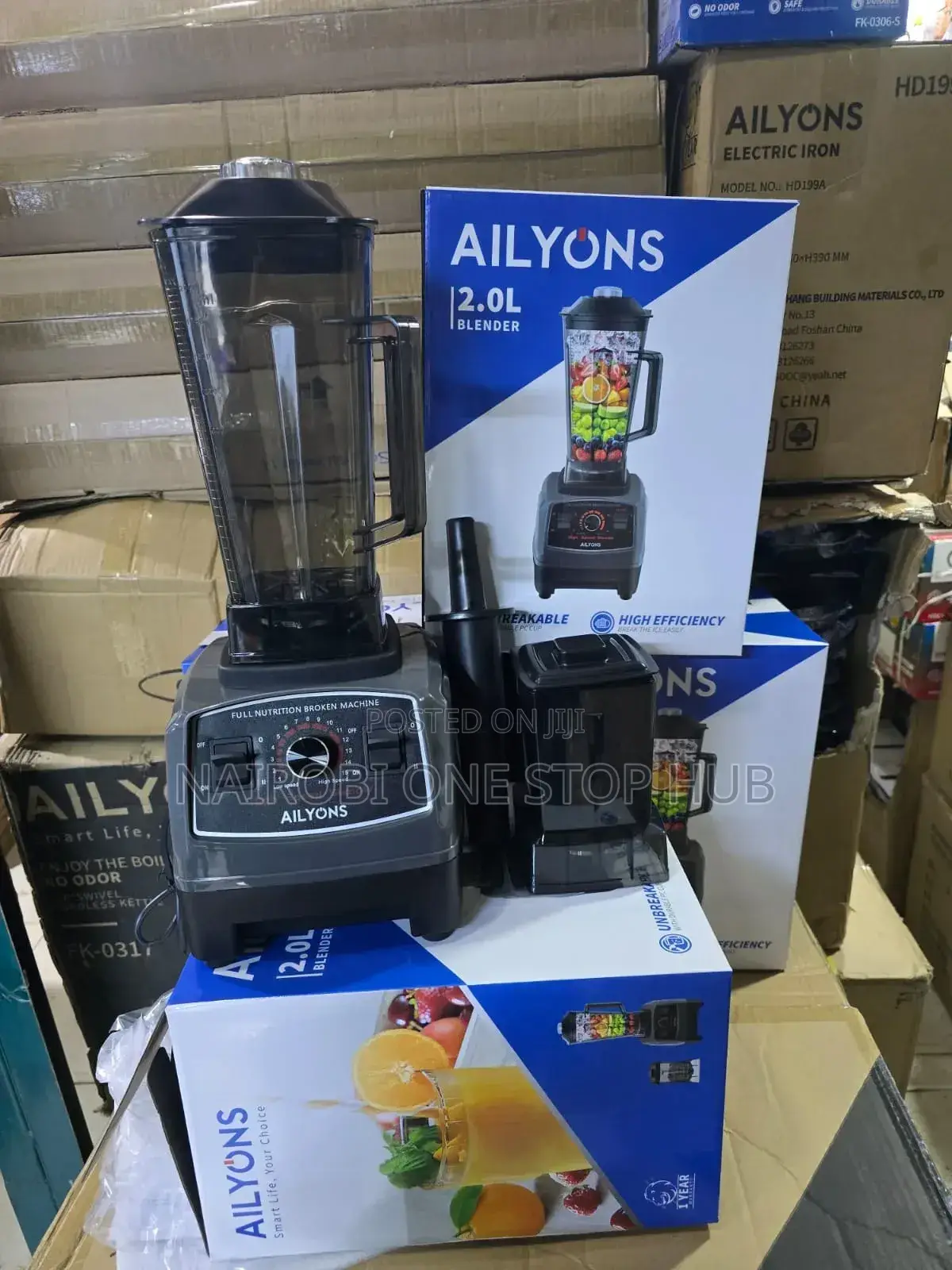Ailyons 2in1 Blender With 1.5l Blender Grinder Machine