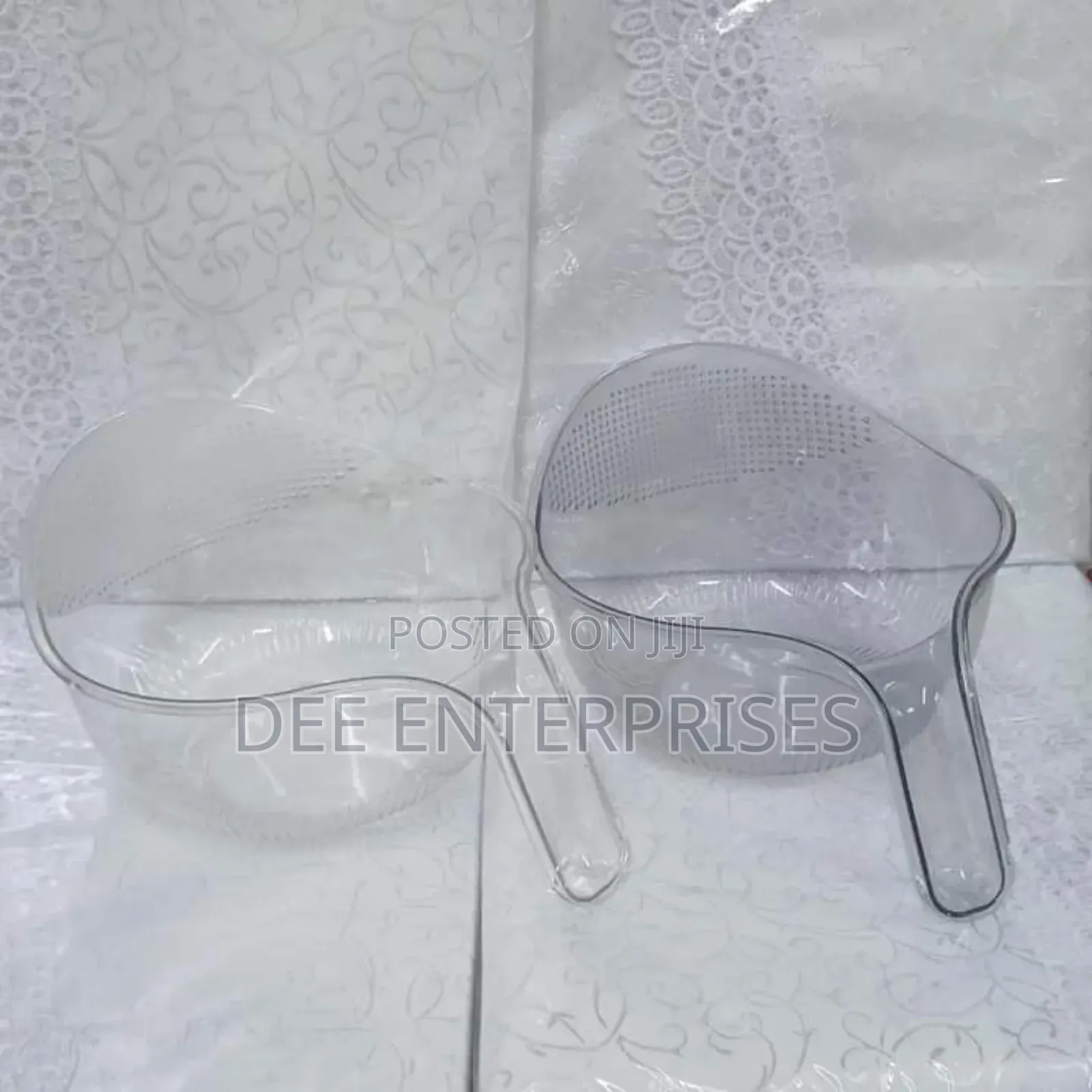 Acrylic Rice Washing Bowl/ Colander .