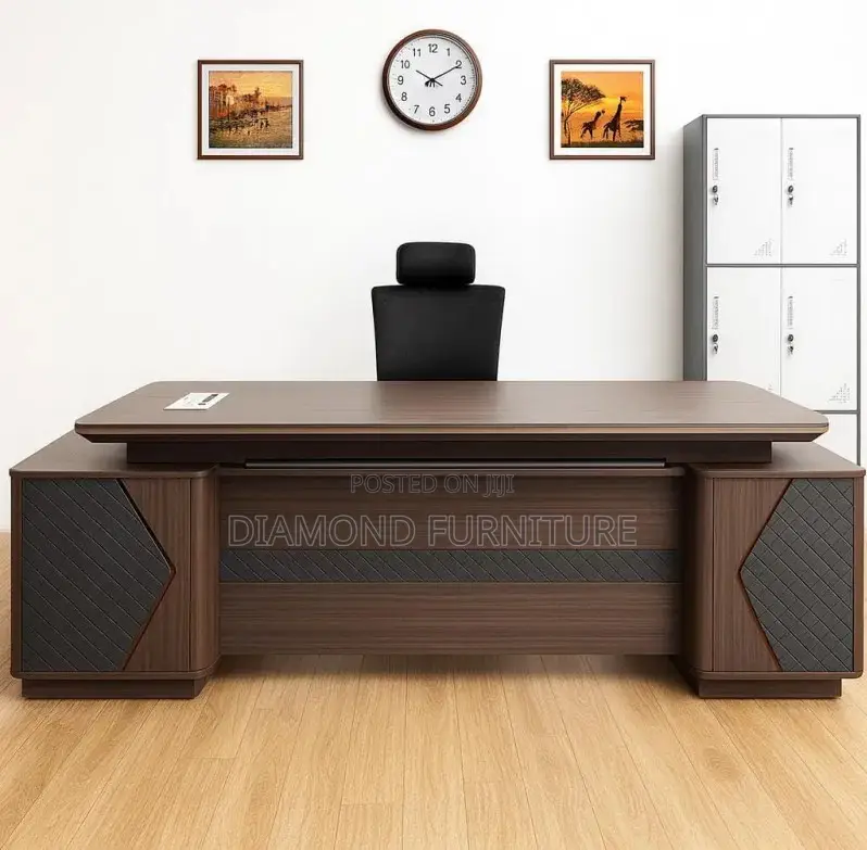 Office Furniture; Executive (2400mm) Large Wooden Desk