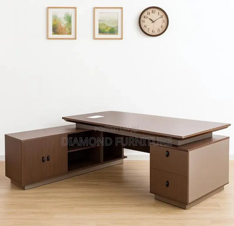 Office Furniture; Executive (2400mm) Large Wooden Desk