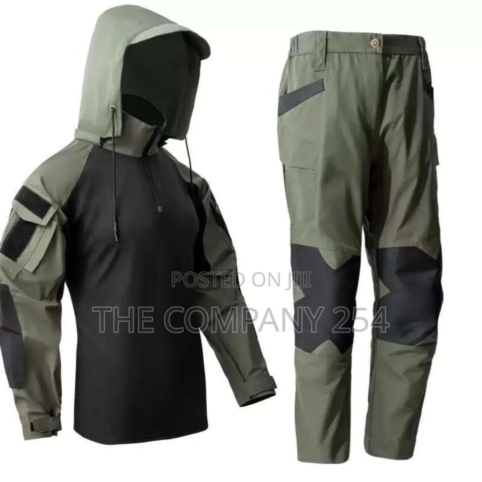 Quality Khaki Outdoor Hiking 2 Piece Jacket Trouser Suit Available