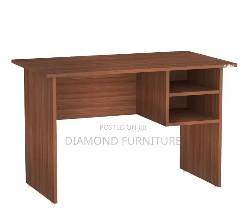 Office Furniture; 120cm Zone Study Desk (With Storage Shelves)