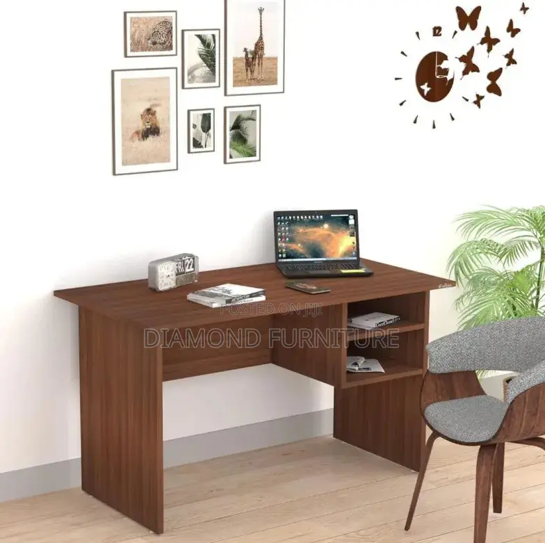 Office Furniture; 120cm Zone Study Desk (With Storage Shelves)