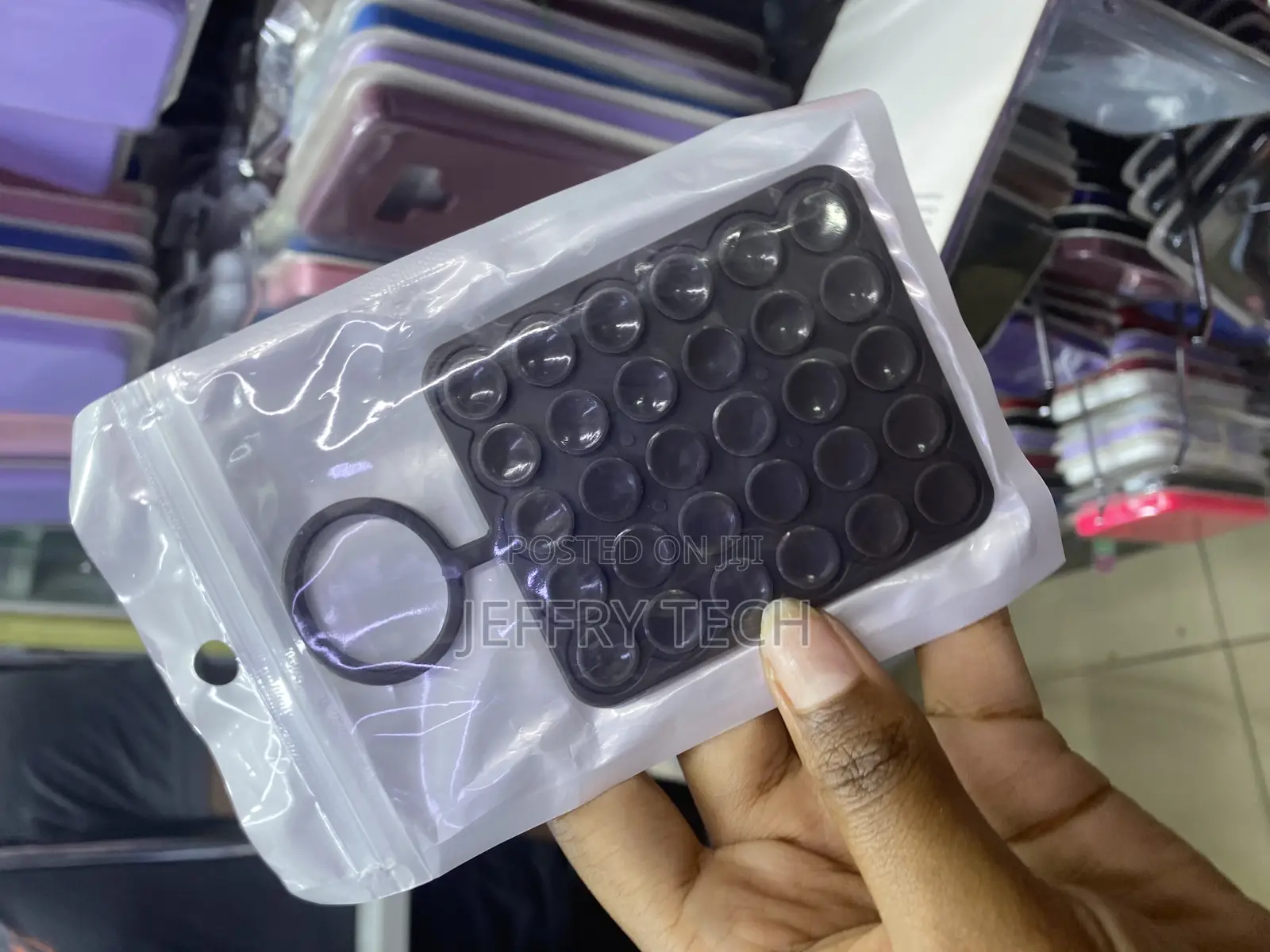 Suction Phone Case Mount, Sillicon Adhesive Phone Accessory