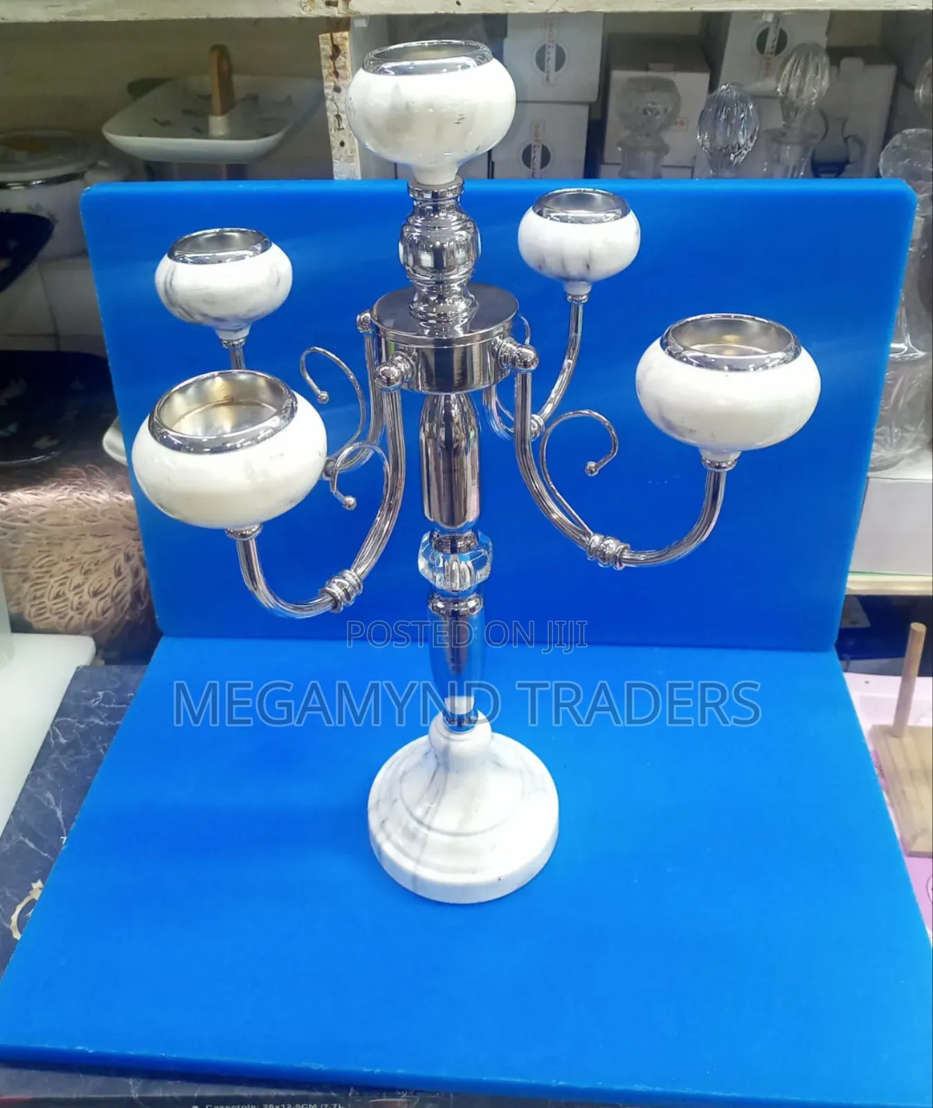 Candle Holder /Metallic Candles Holder