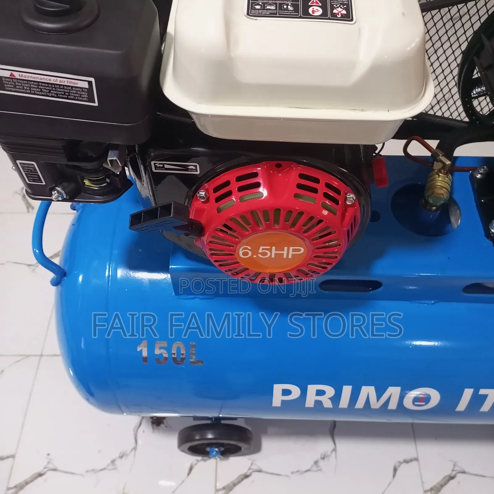 Primo Italy 150l Engine Powered Air Compressor