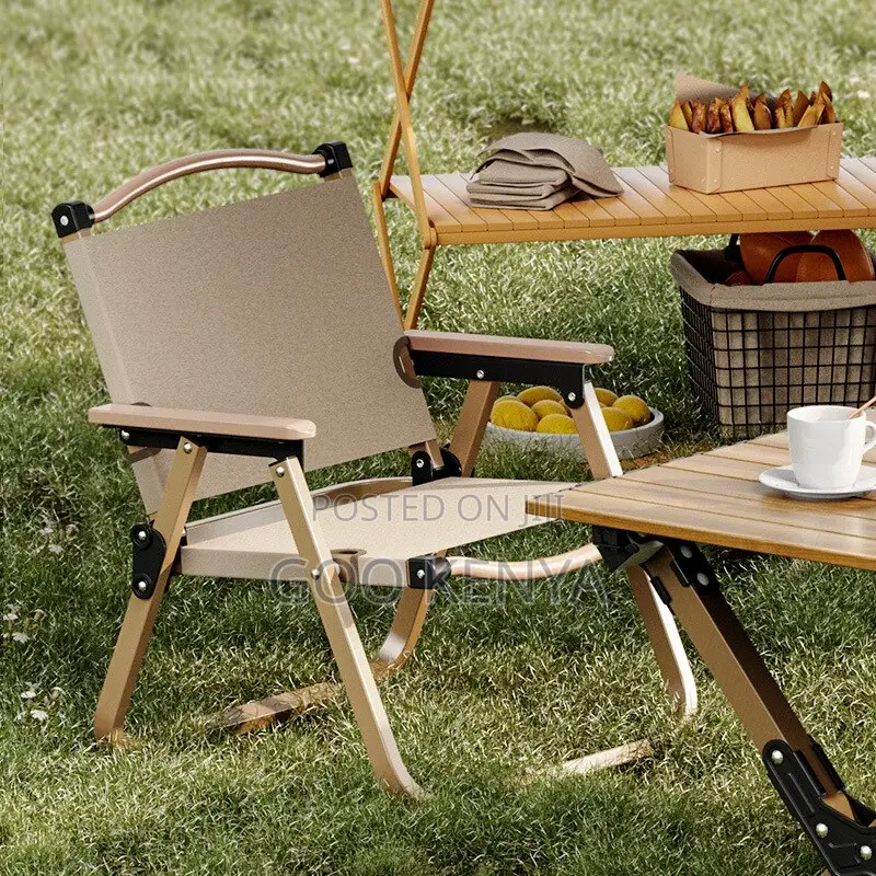 Outdoor Chair; Adjustable Folding Camping Chair