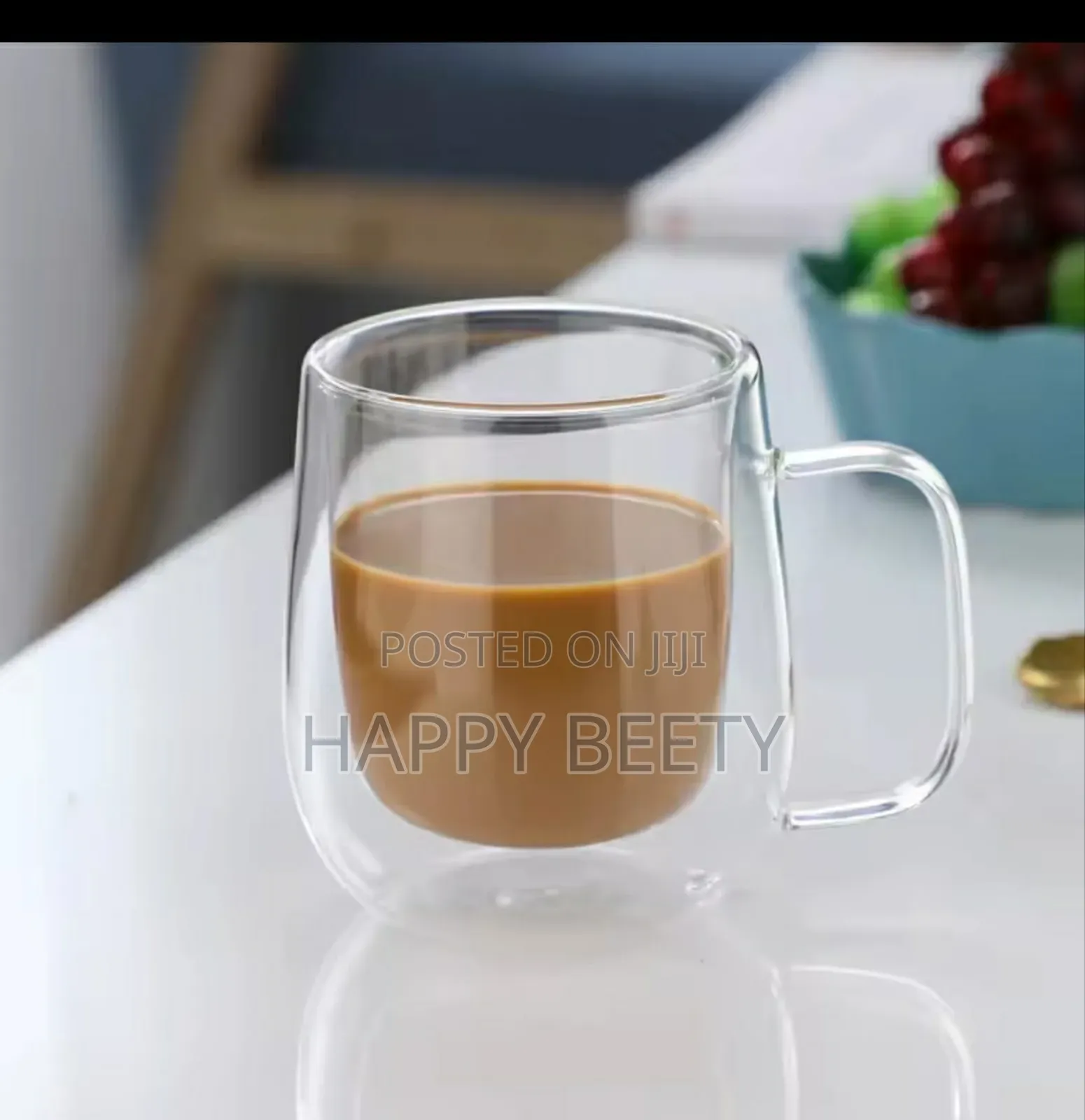 * Transparent Double Wall Mug Heat-Resistant