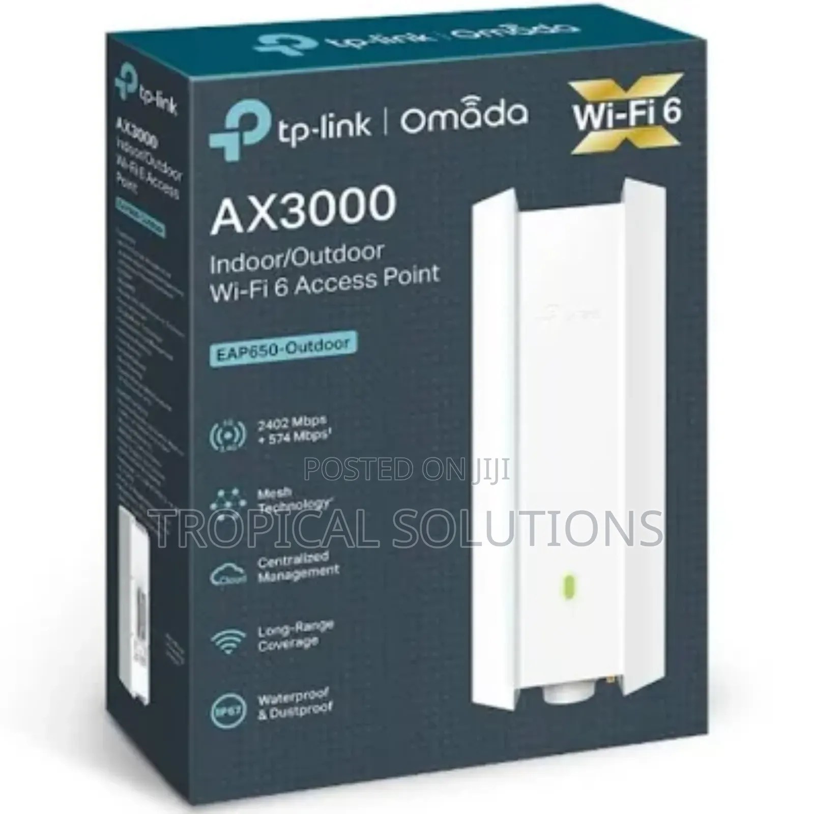 Tp-Link Ax3000 Indoor/Outdoor Wifi 6 Access Point Tl-Eap650