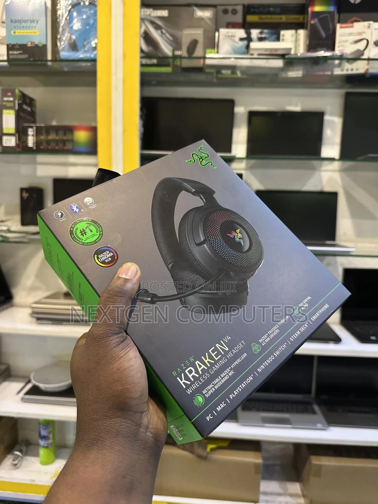 Razer Kraken V4 Wireless Bluetooth Gaming Headsets With RGB