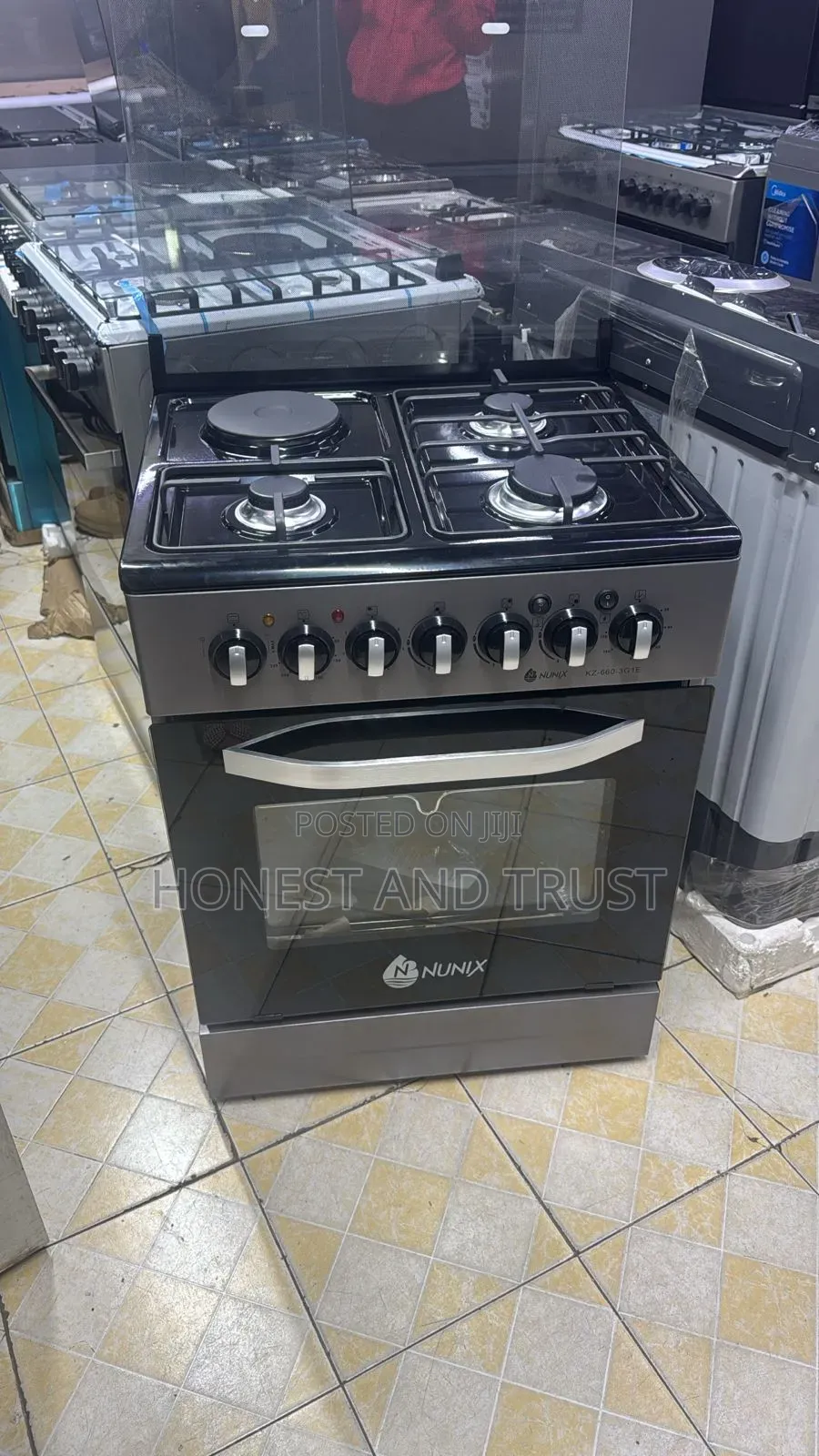 Grey Finish 60*60 Electric Cooker