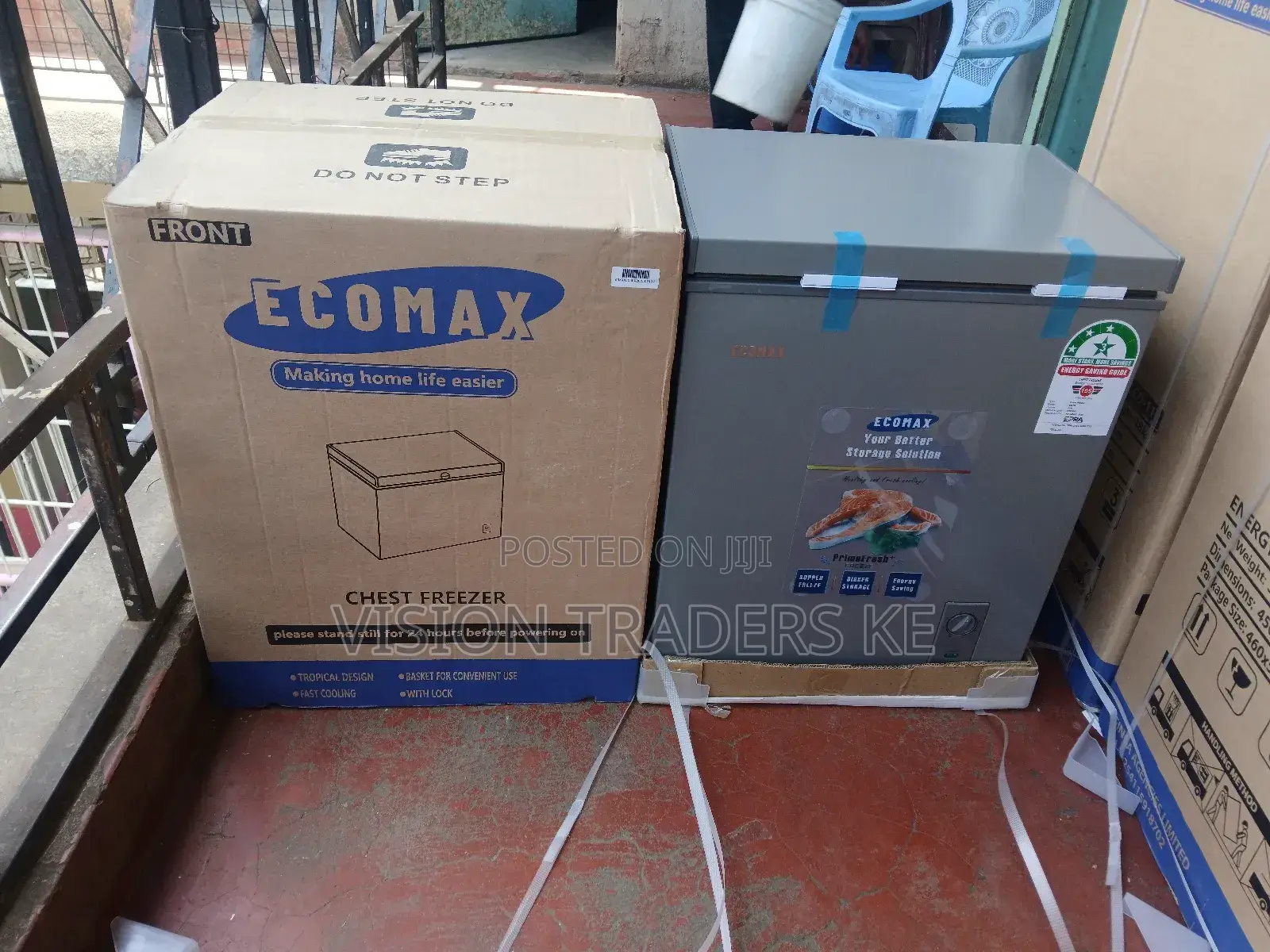 60ltrs Ecomax Mini Deep Freezer Gray