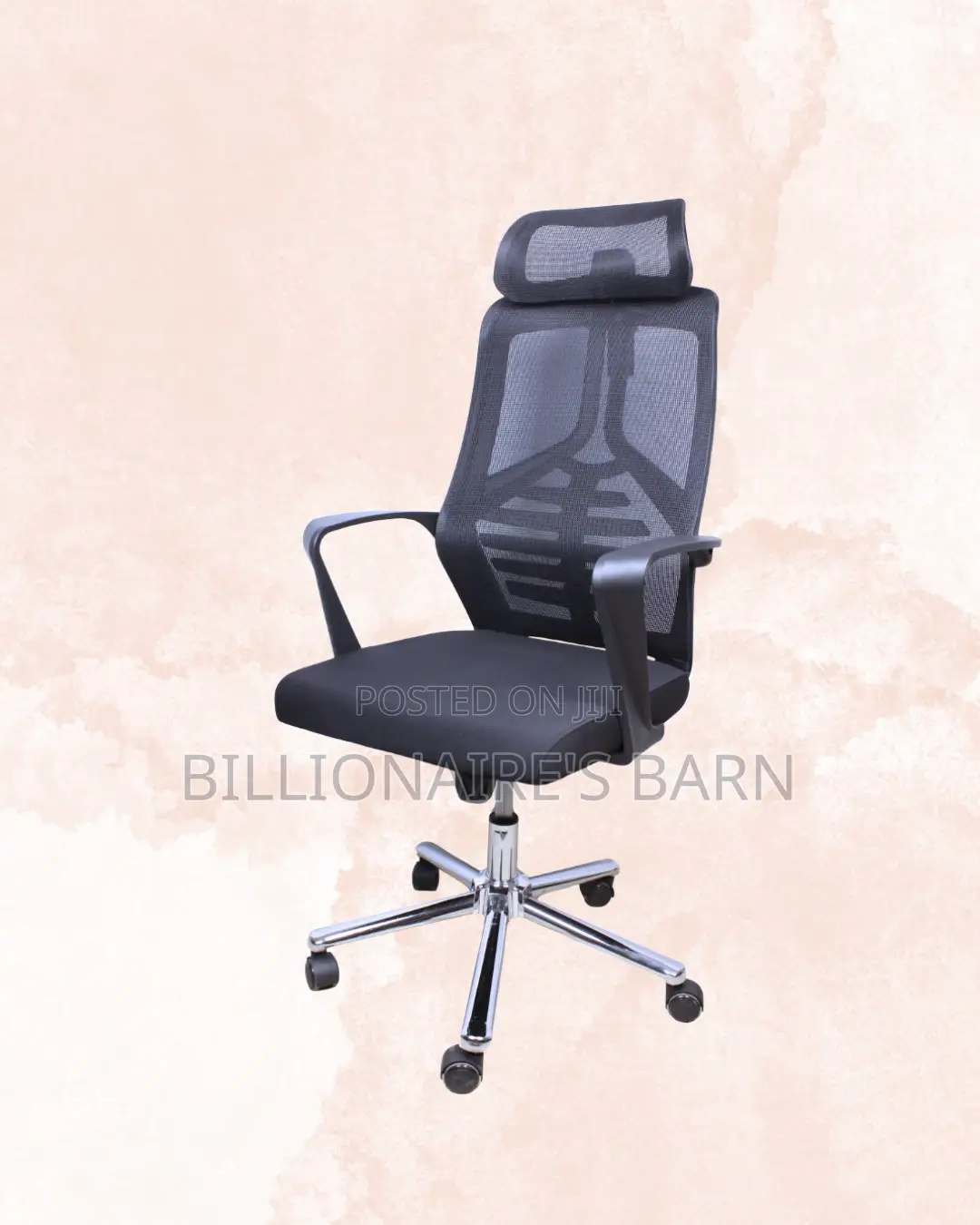 Premium High Back Mesh Office Chair — Relieves Lower Back Pressure