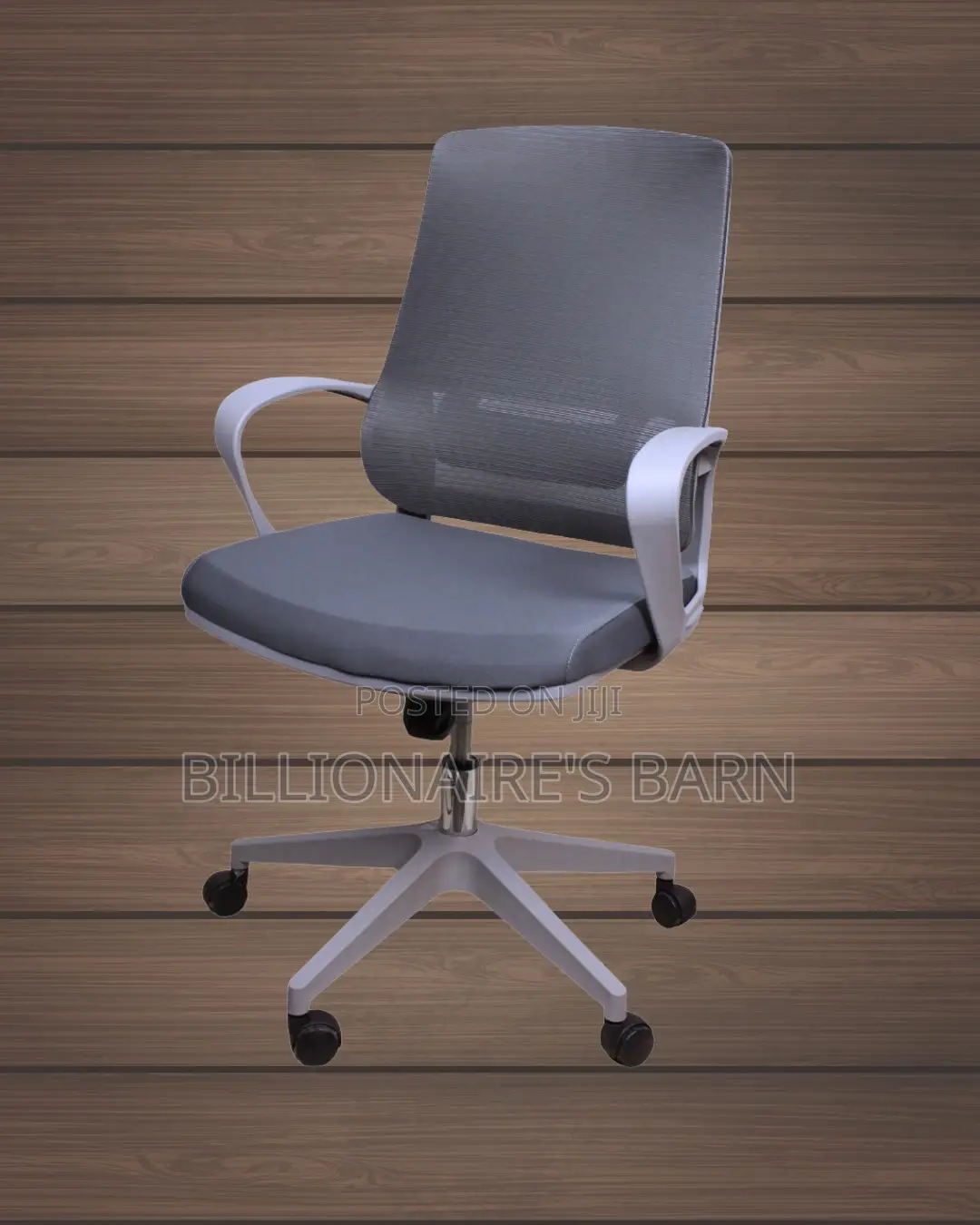 High-Back Grey Ergonomic Mesh Office Chair