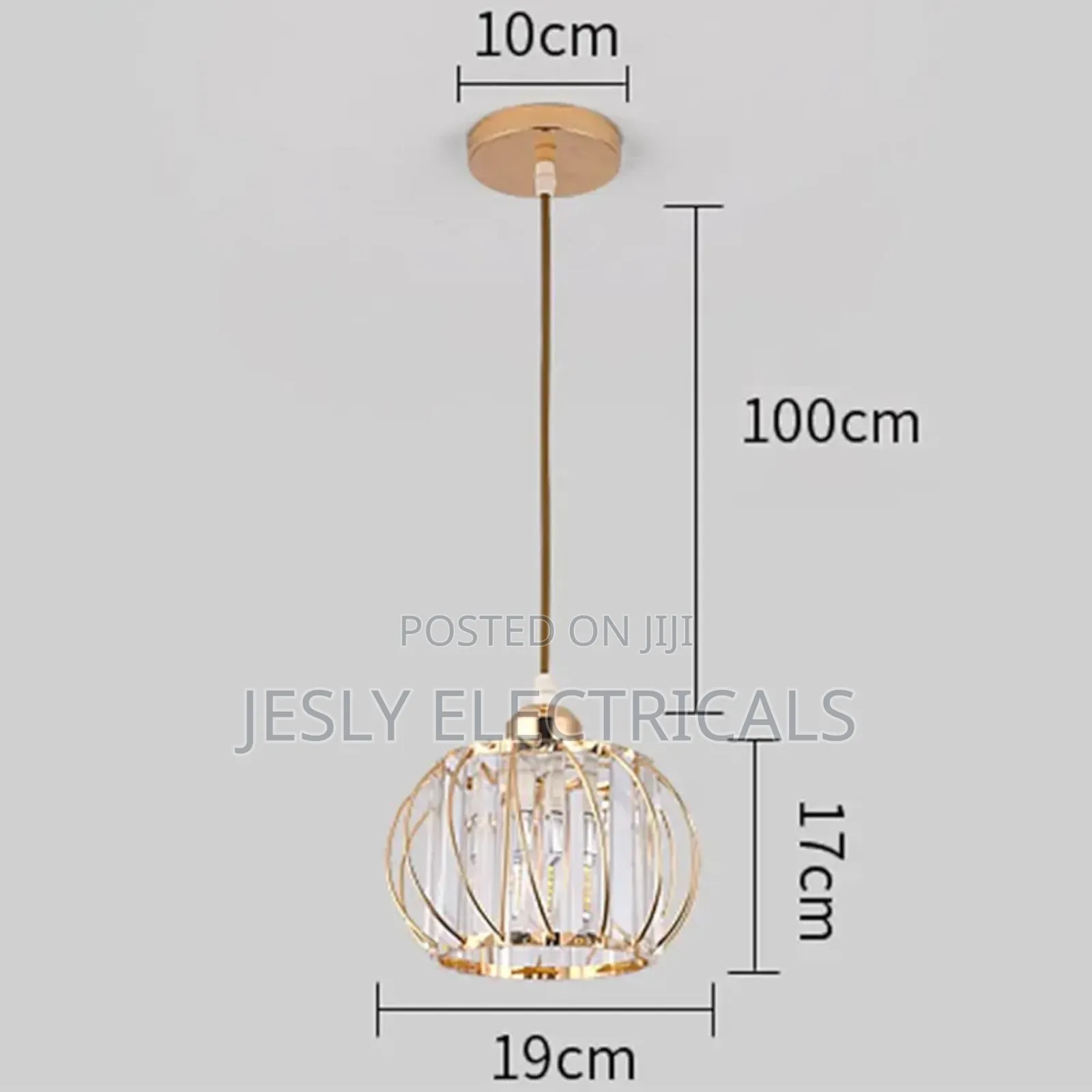 Modern Crystal Ceiling Light