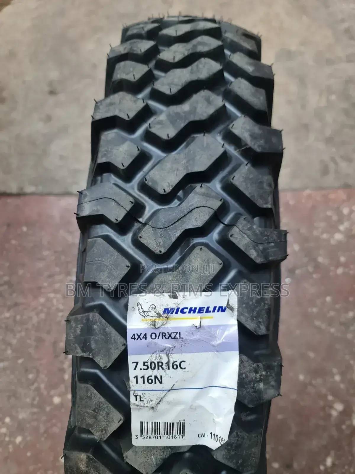 750 R16 Michelin Tyres (Diff) France.