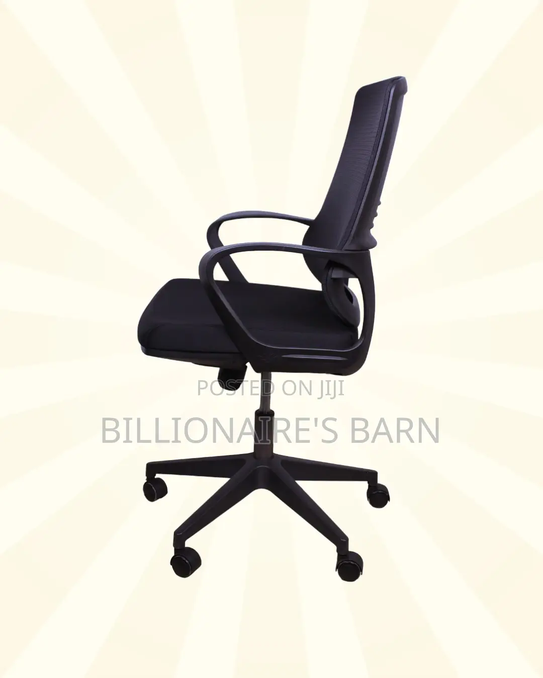 Supportive Black Ergonomic Mesh Office Chair | Nylon Castors