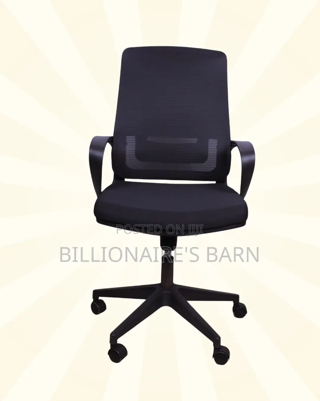 Supportive Black Ergonomic Mesh Office Chair | Nylon Castors