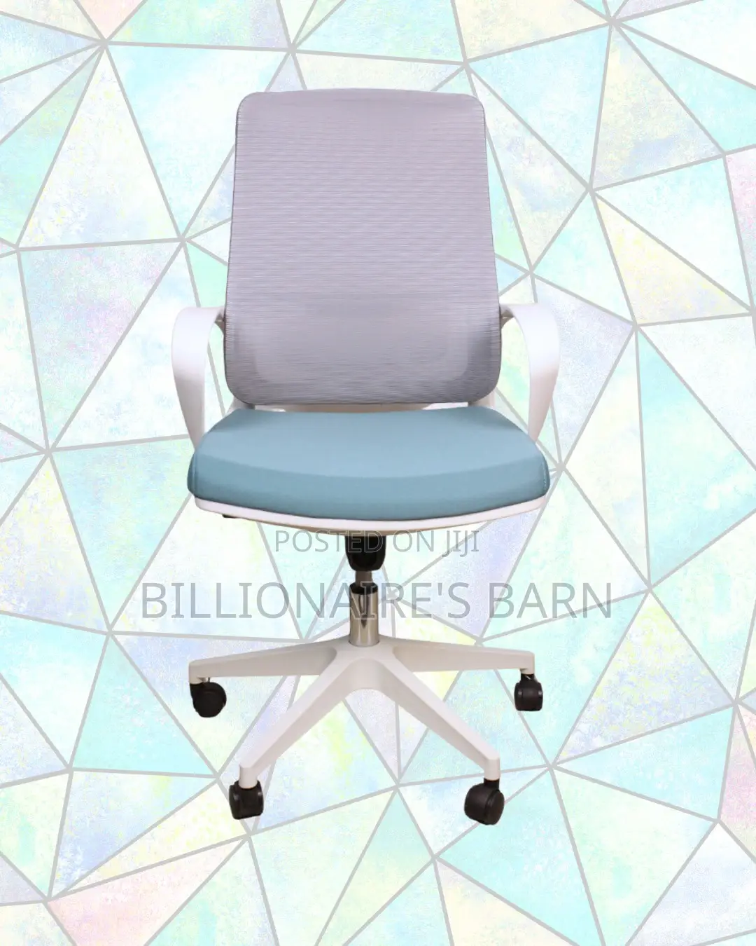 Comfy White Ergonomic Mesh Office Chair | Lumbar Support