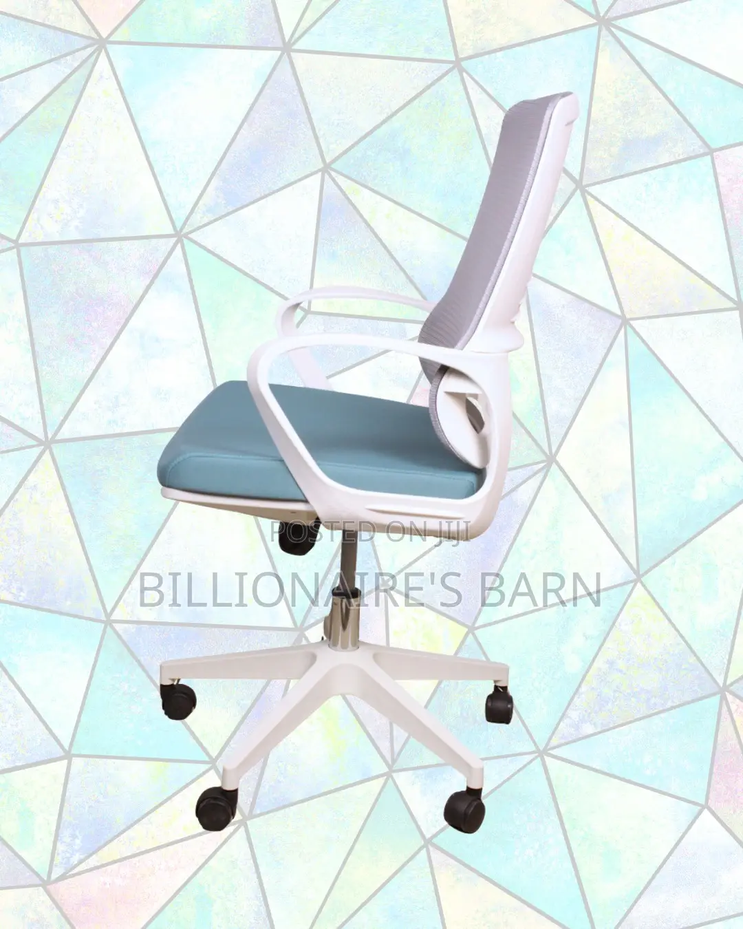 Comfy White Ergonomic Mesh Office Chair | Lumbar Support