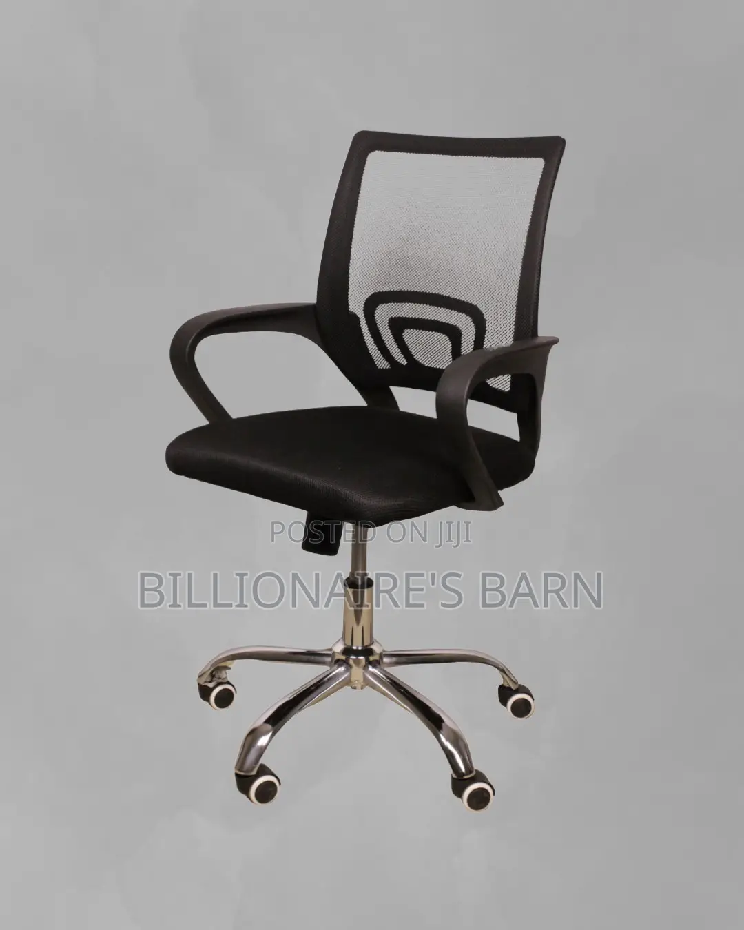 Secretarial Mesh Office Chair | Heavy-Duty Padded Armrests