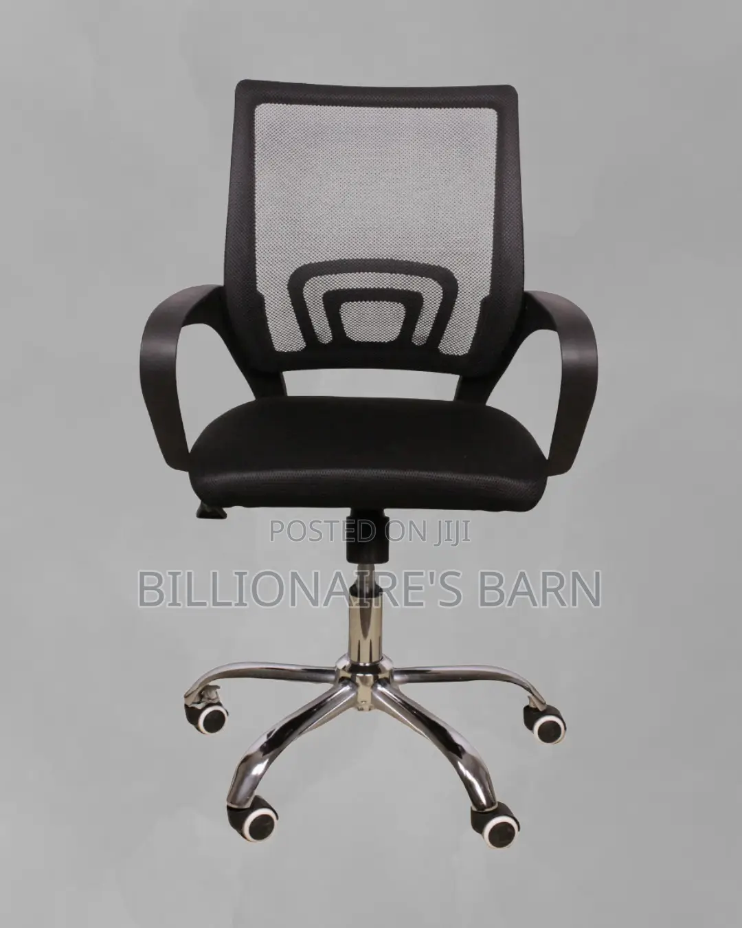 Secretarial Mesh Office Chair | Heavy-Duty Padded Armrests