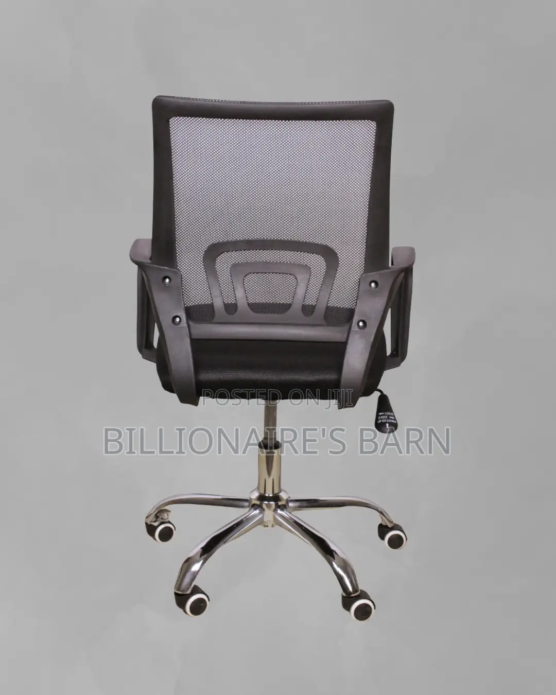 Secretarial Mesh Office Chair | Heavy-Duty Padded Armrests
