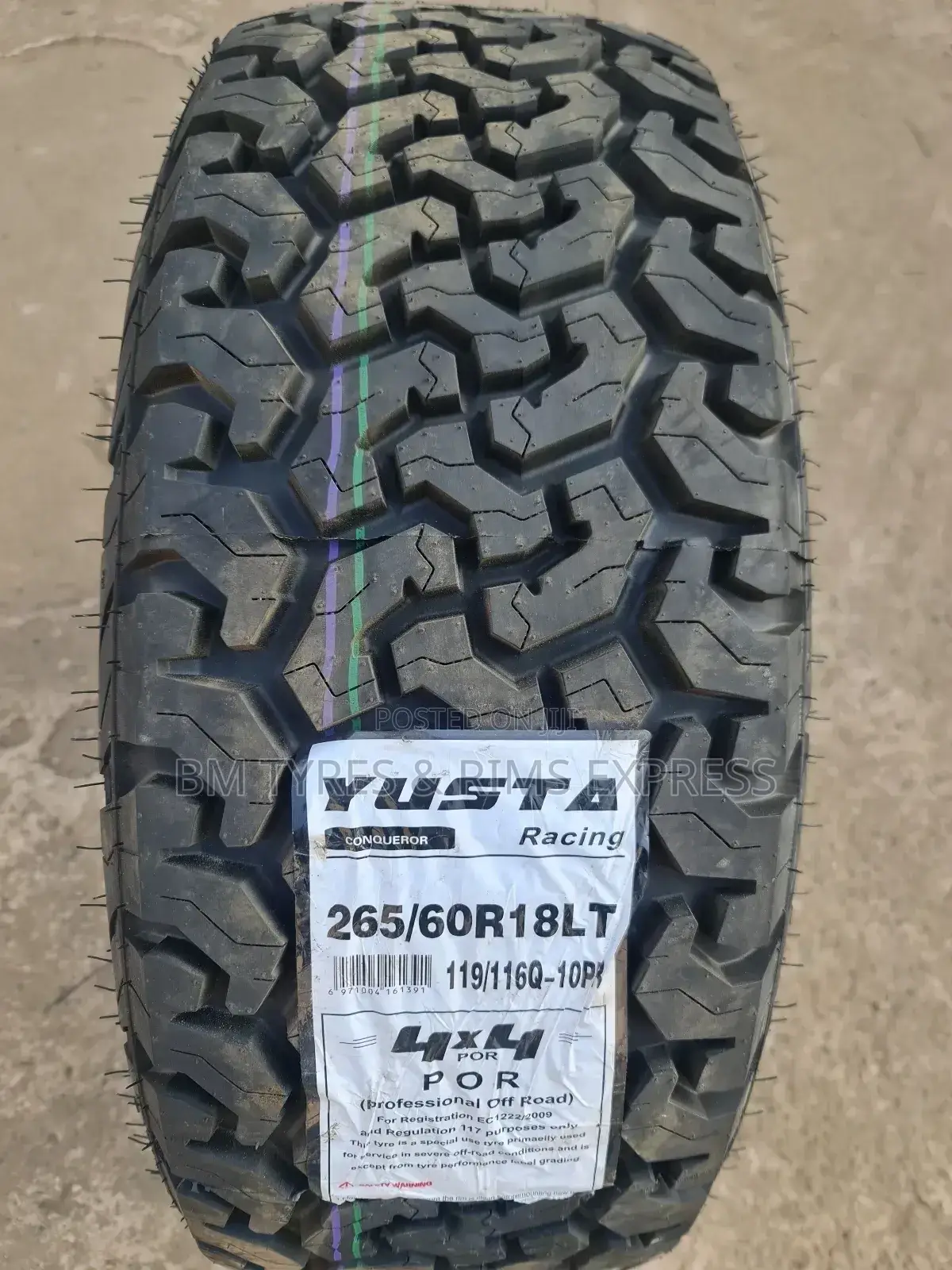 265 /60 R18 Yusta (Racing) 4x4.
