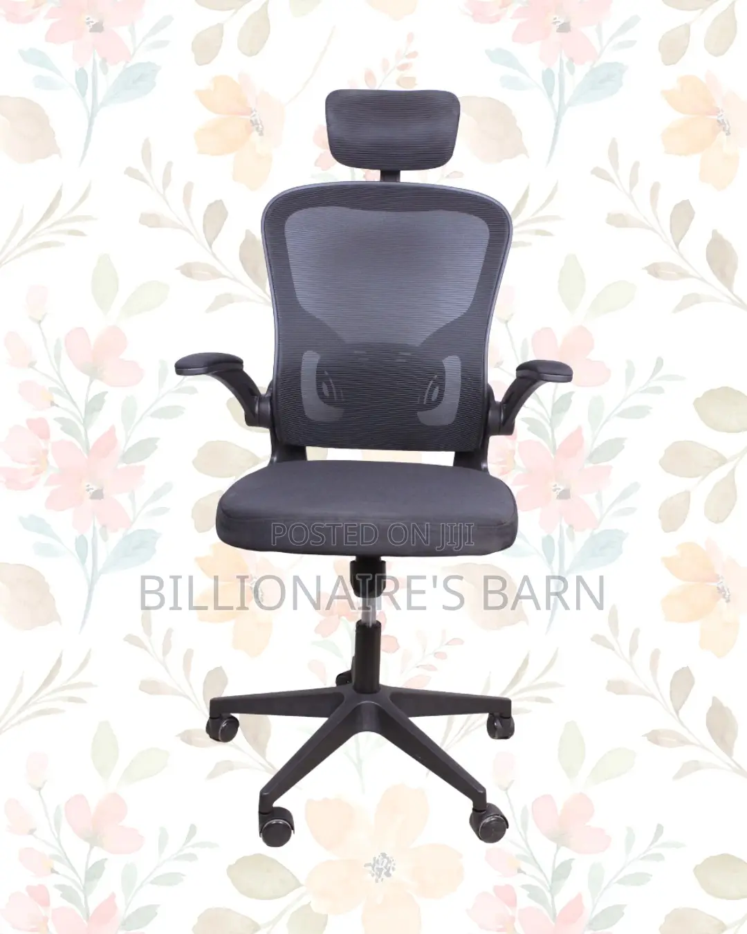Comfy Grey Ergonomic Office Chair — Easy to Clean