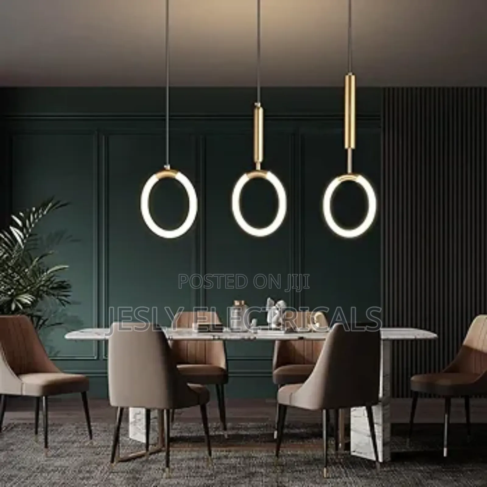 Integrated Led Pendant Light Fixture for Dining Room Ring