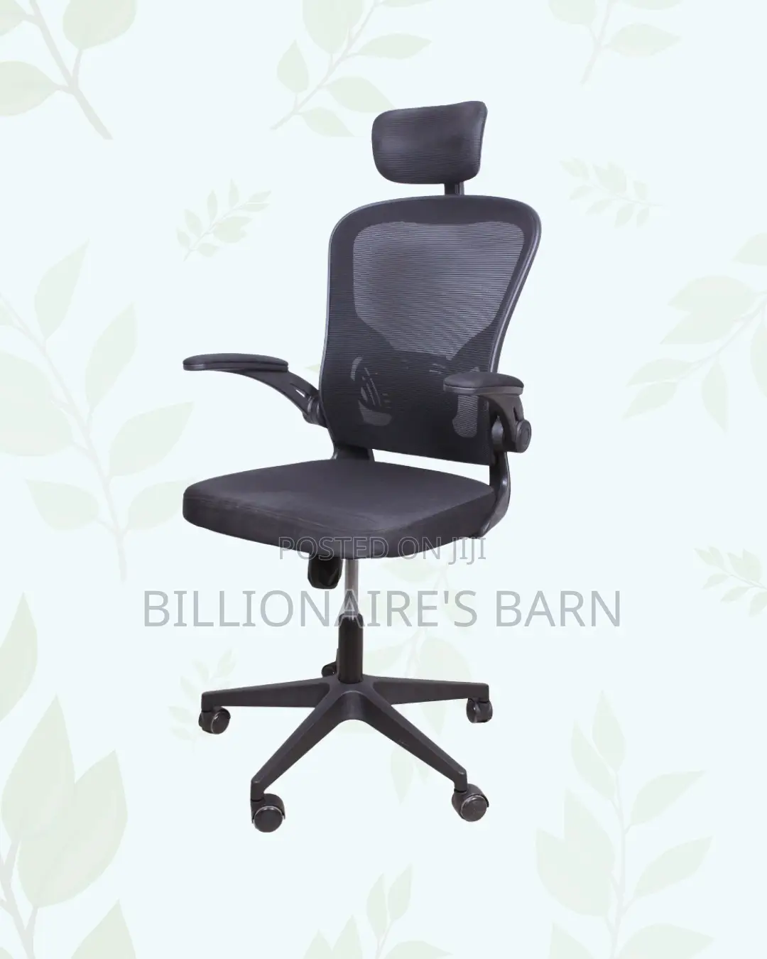 Durable Grey Ergonomic Office Chair — Smooth-Rolling Mobility