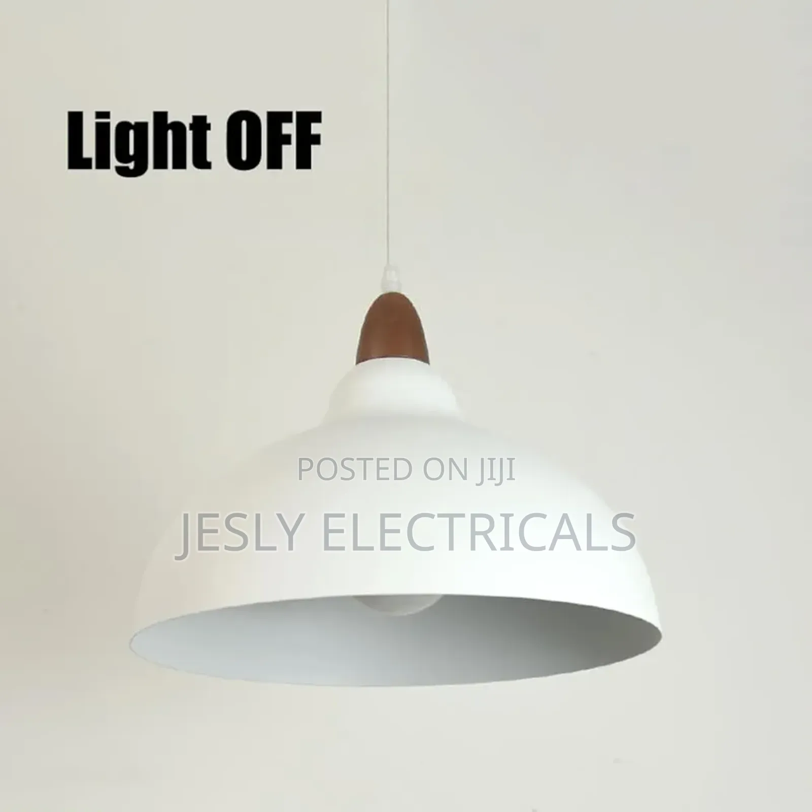 Sanbddlyy White Dome Metal Pendant Lamp