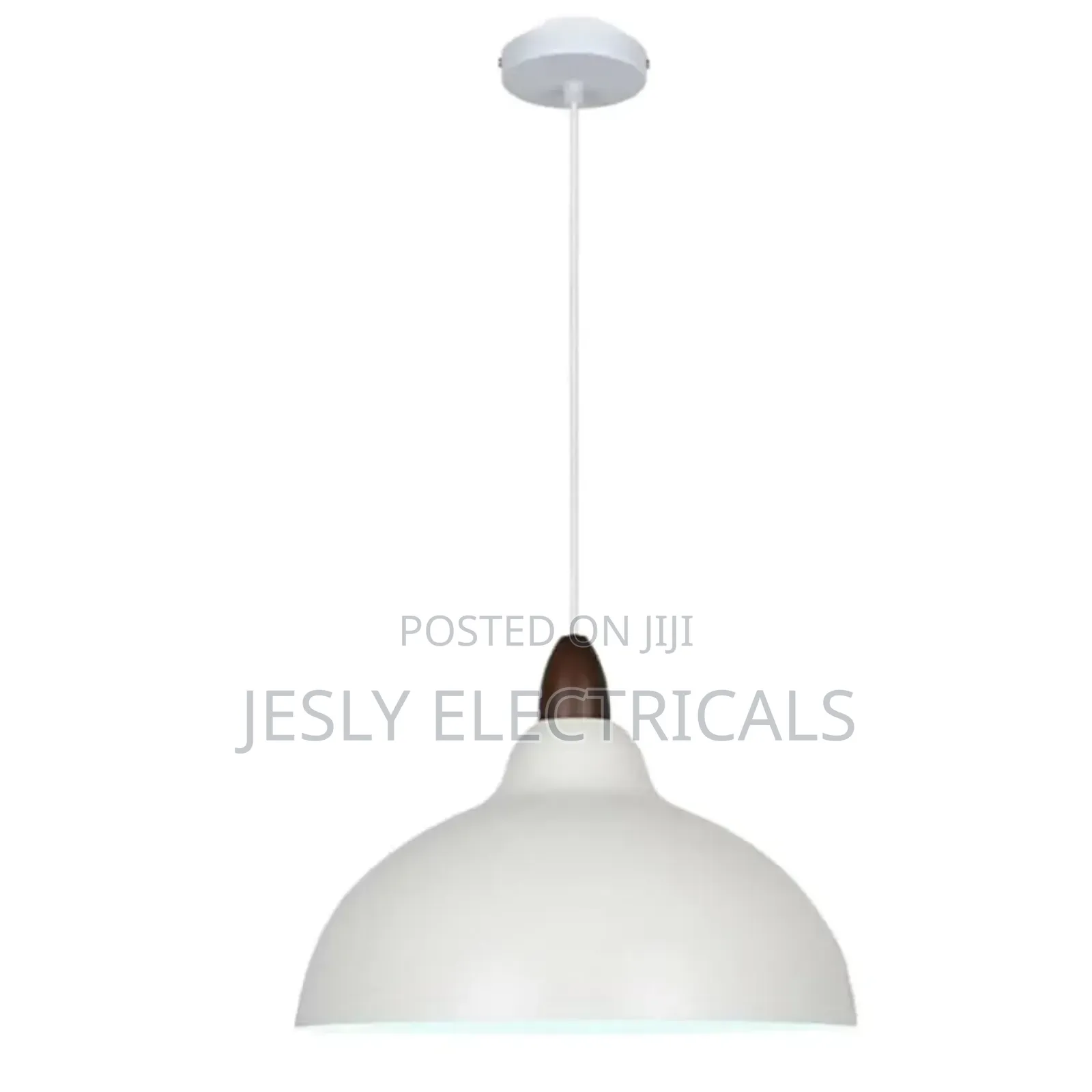 Sanbddlyy White Dome Metal Pendant Lamp