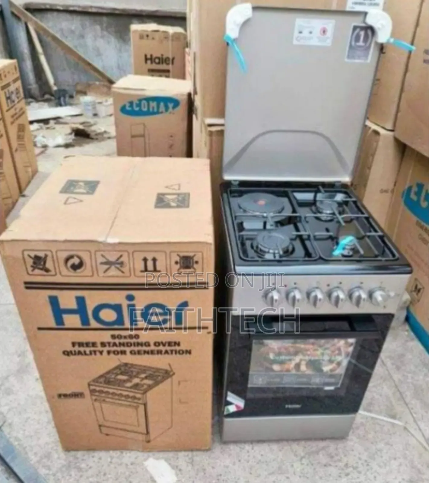 Haier 50*60 3gas + 1electric Cooker With Electric Oven