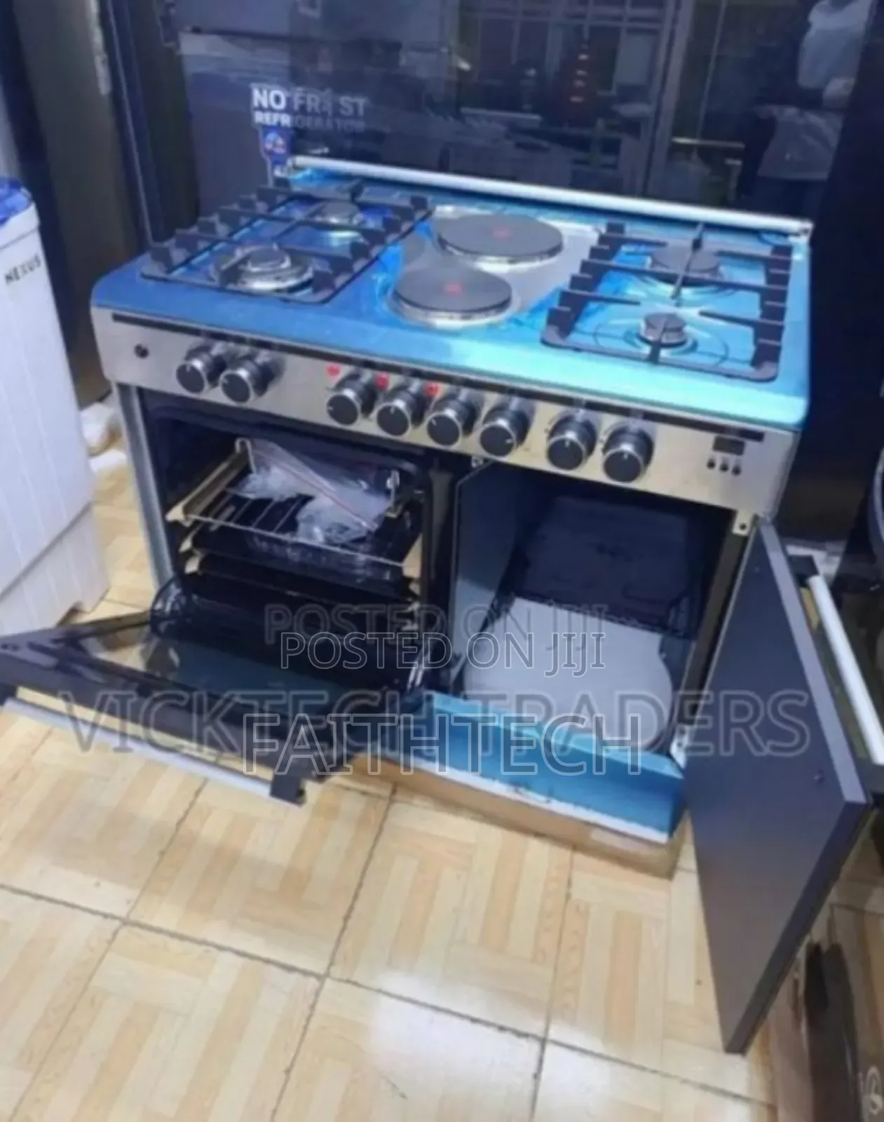 60*90 Haier 4+2 Standing Cooker With Gas Compartment