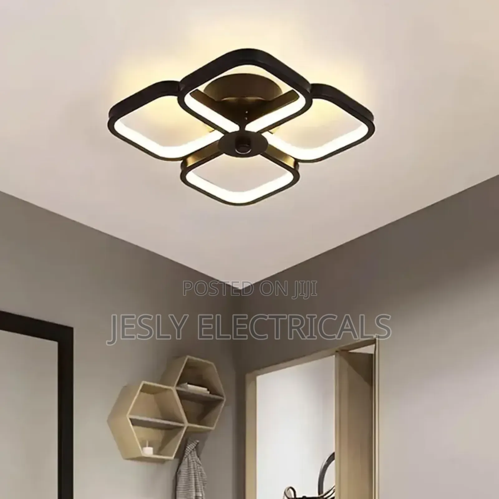 Modern Fancy Led Ceiling Lamp Square Nordic