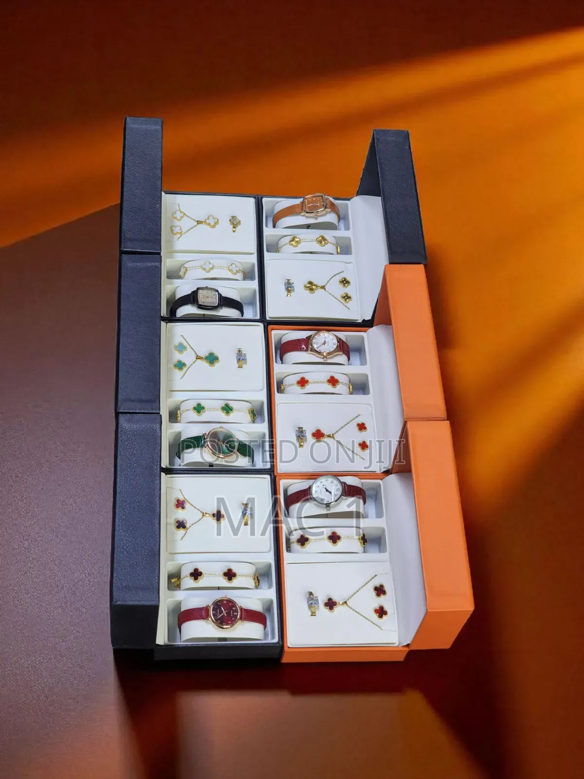 6 PCS Ladies Gift Sets / Earings , Watch , Bracelet , Necklace , Ring