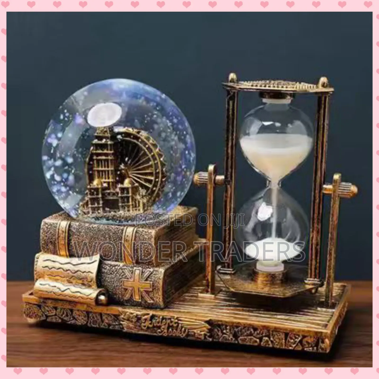 Vintage Ferris Wheel Hour Glass Decor .