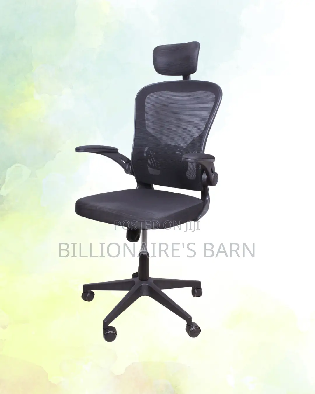 Breathable Grey Ergonomic Office Chair | Lumbar Support