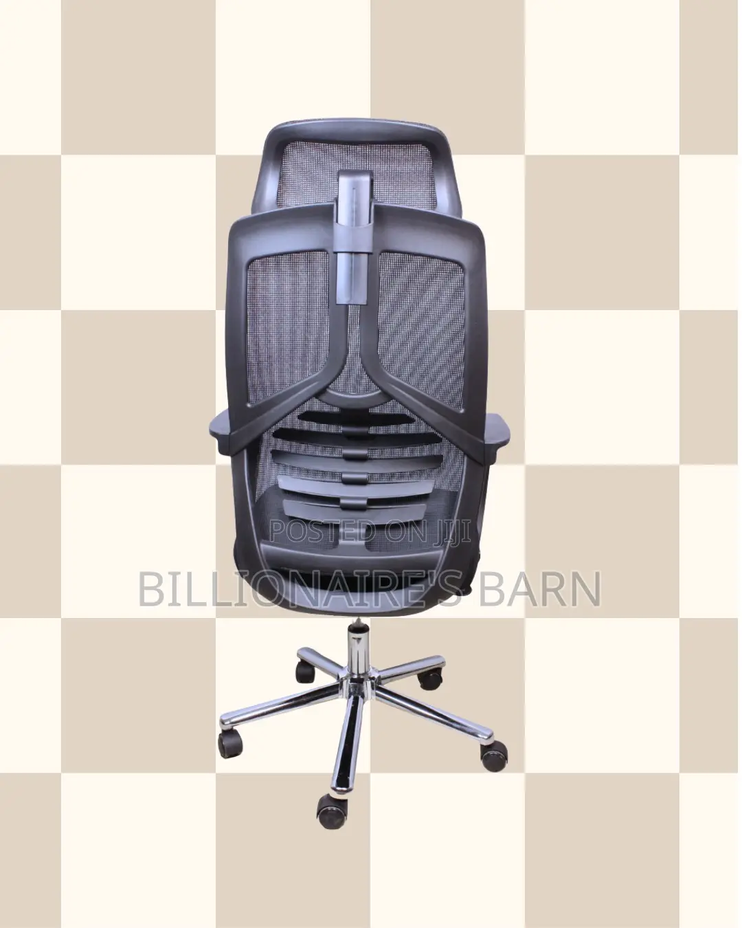 High Back Mesh Office Chair | Supportive Padded Armrests