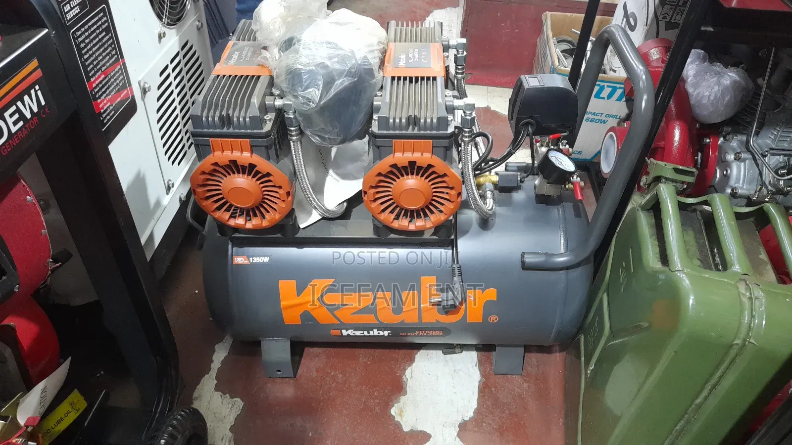 Electric Air Compressor/ Powerful Double Head Air Compressor Machine