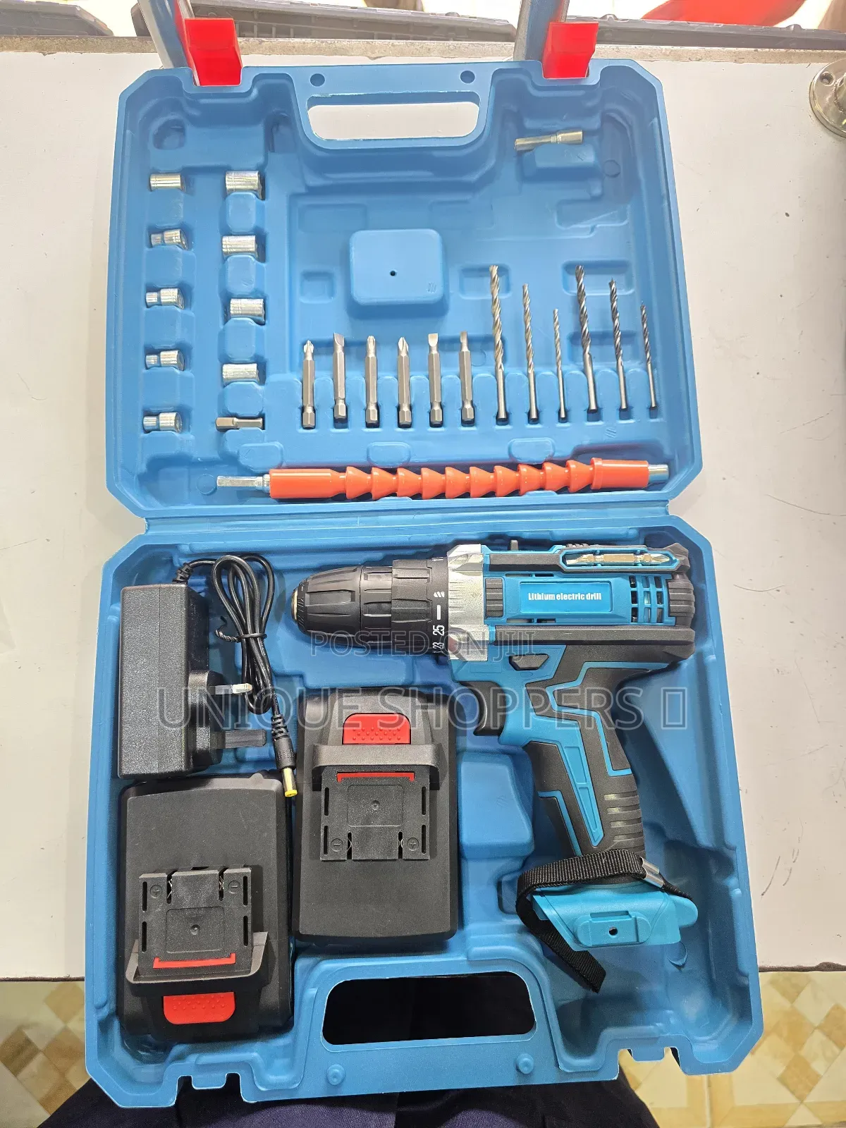 26pc Hand Drill Screw Set (With 2 Rechargeable Batteries