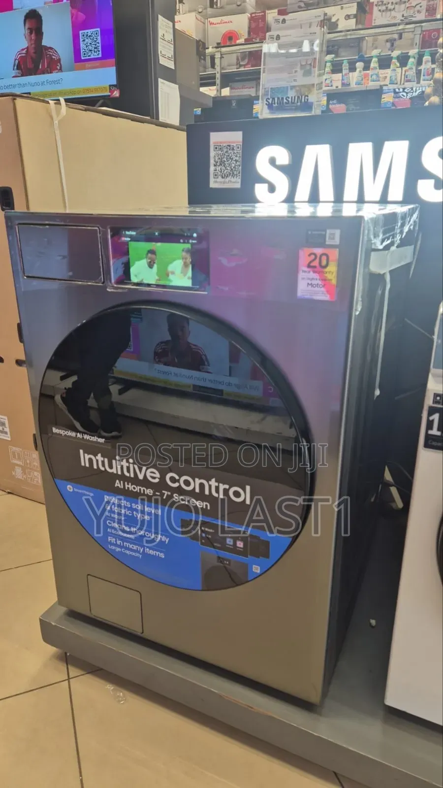 Samsung 26kg Bespoke Ai Front Load Washing Machine Wf90f26adsnq
