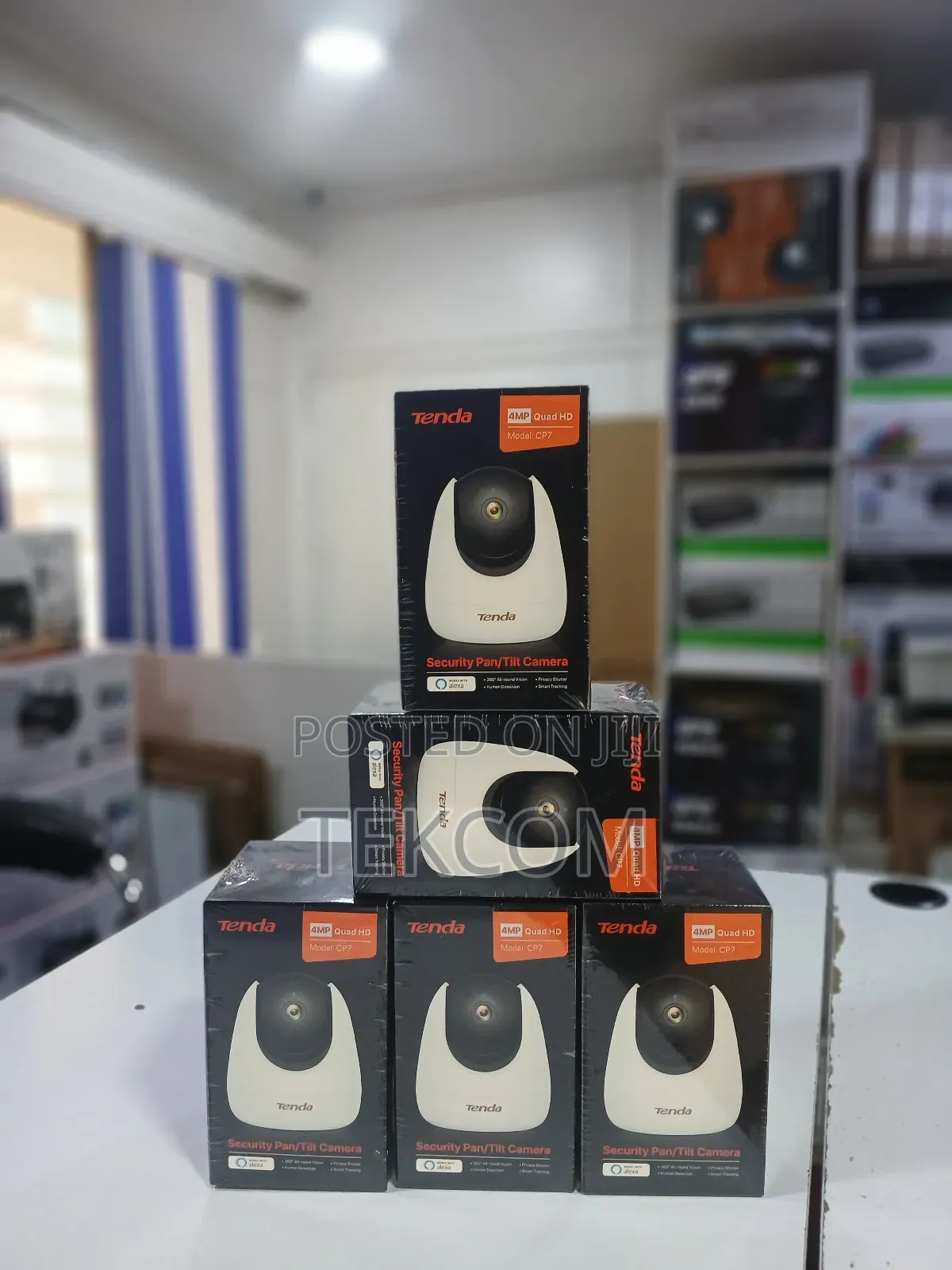Tenda Cp7 4mp Version Security Pan/Tilt Camera-Tenda Cp 7