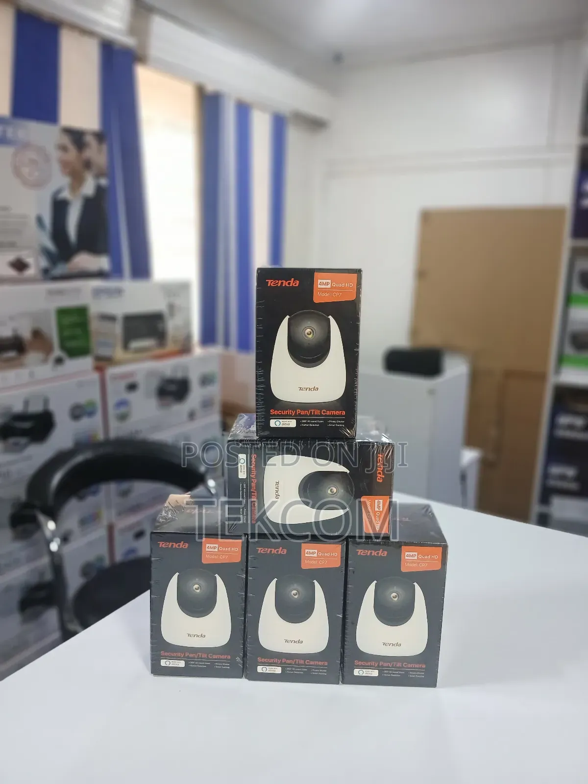 Tenda Cp7 4mp Version Security Pan/Tilt Camera-Tenda Cp 7