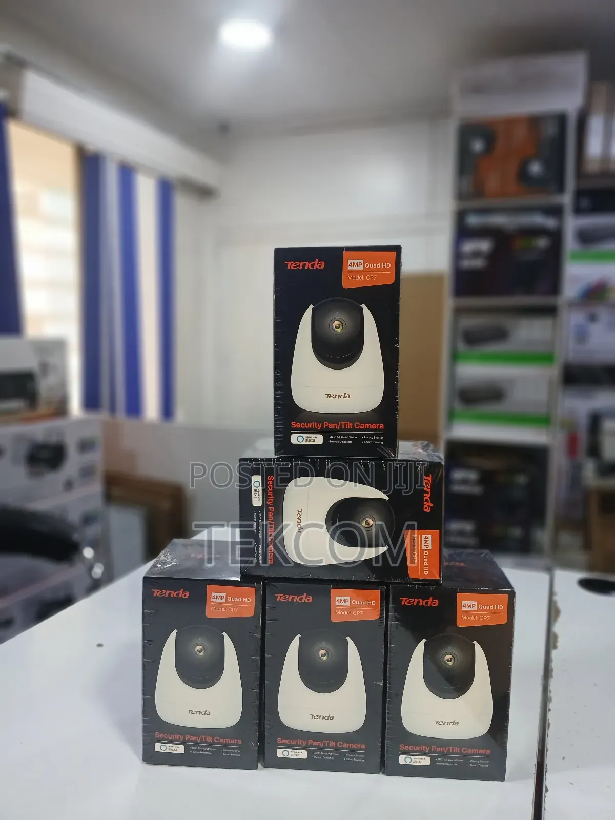 Tenda Cp7 4mp Version Security Pan/Tilt Camera-Tenda Cp 7