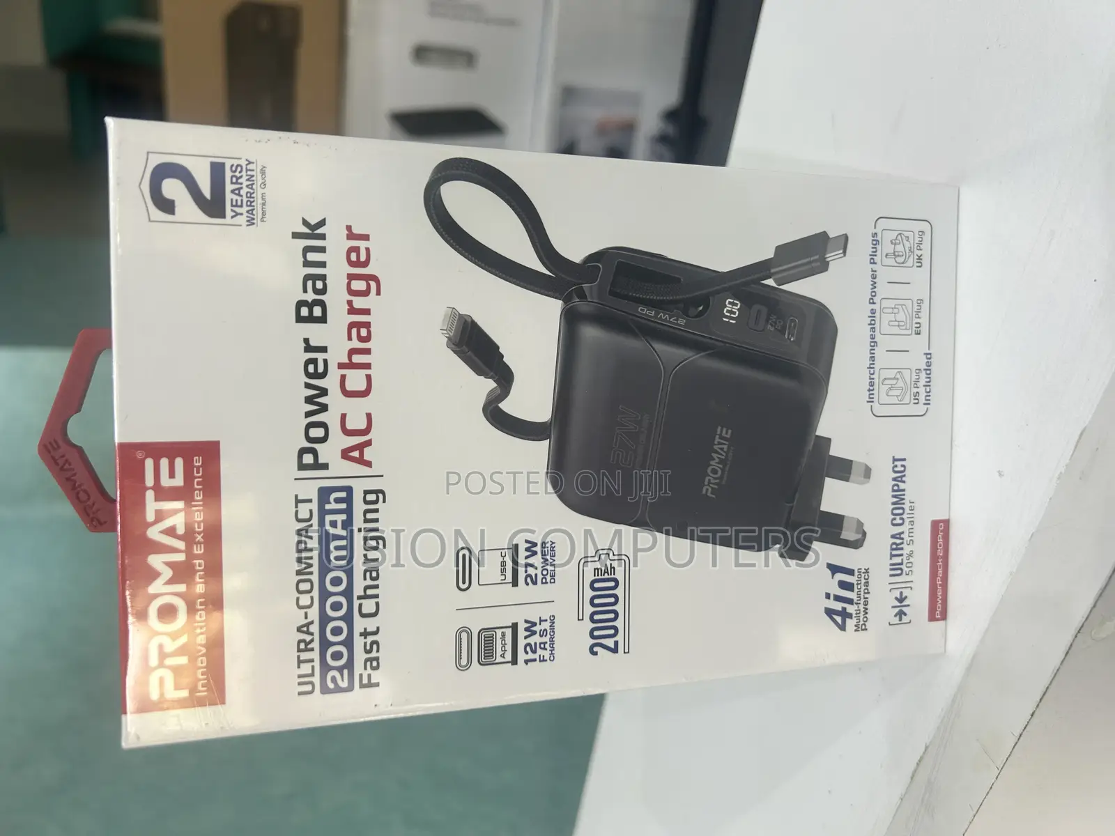 Promate Powerpack-20pro Ultra-Compact 20000mah Fast Power Bank