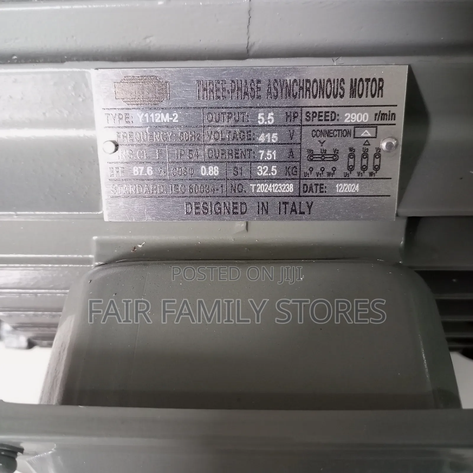5.5hp Motor 3-Phase High Speed